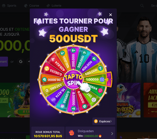 BC Game- roue fortune casino
