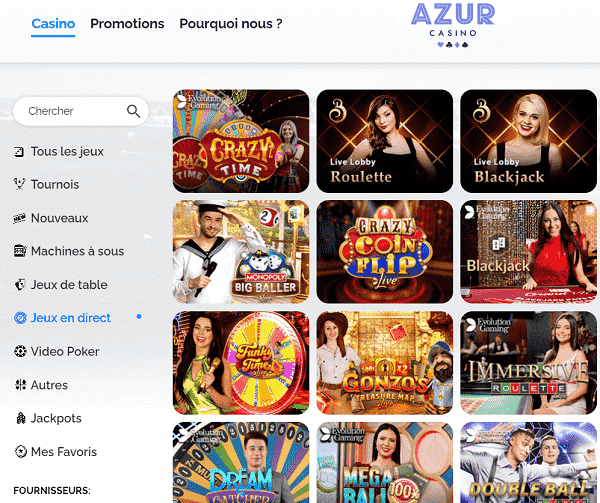 jeux tables azur
